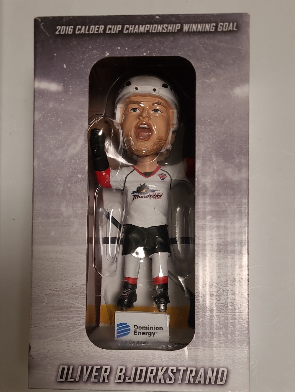 Oliver Bjorkstrand NHL Mascot Bobblehead - White/Black/Red